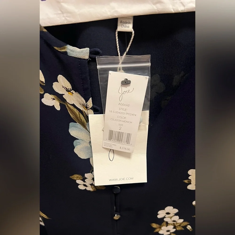 NWTA Joie Silk Blouse - Picture 5 of 10
